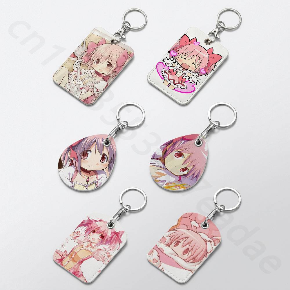 Leatherwork Keychain - P-Puella Magi K-Kaname Madoka Anahtarlık, Banka