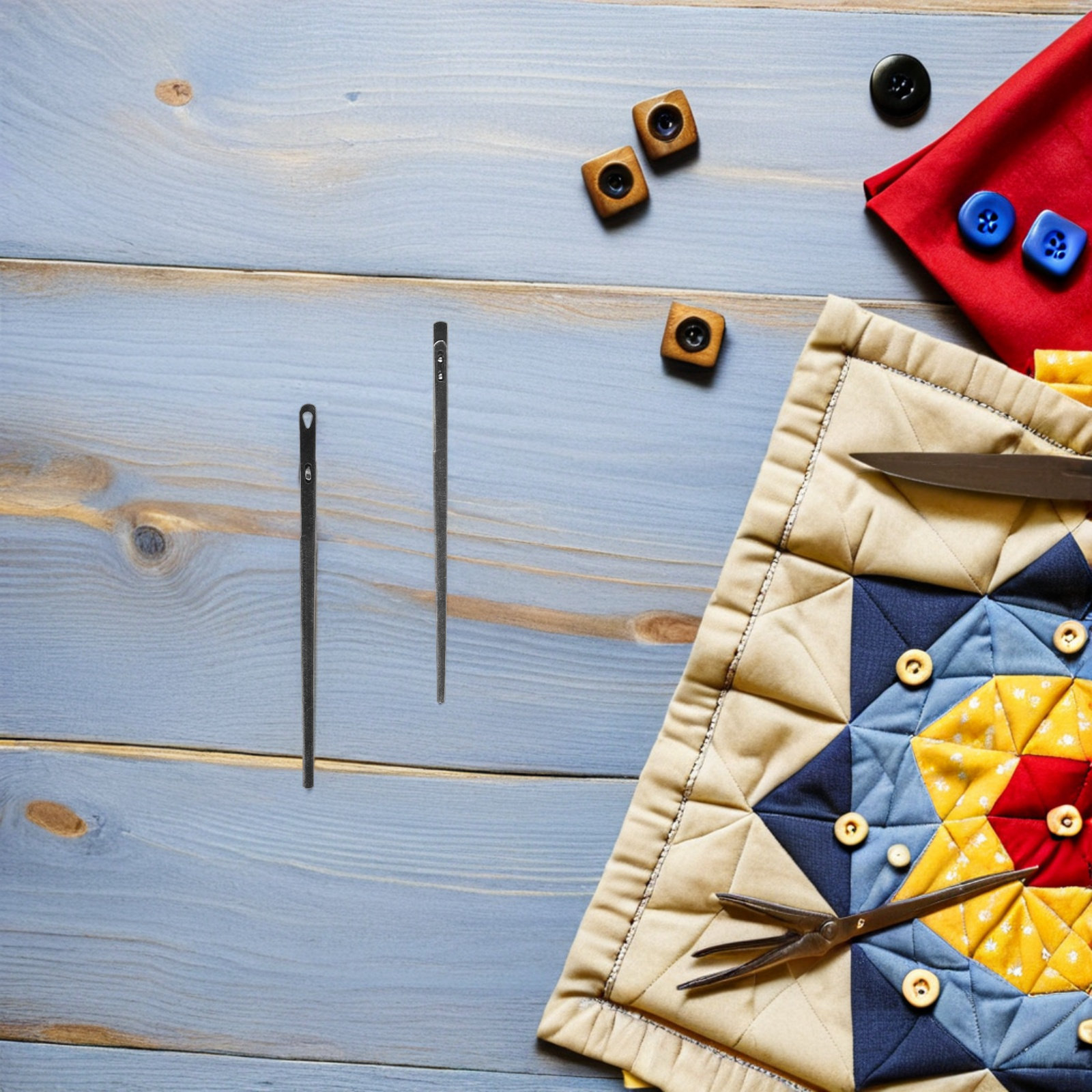 Leatherwork Hand Sewing Needles - 8 Adet Deri İşleme Dikiş İğneleri,