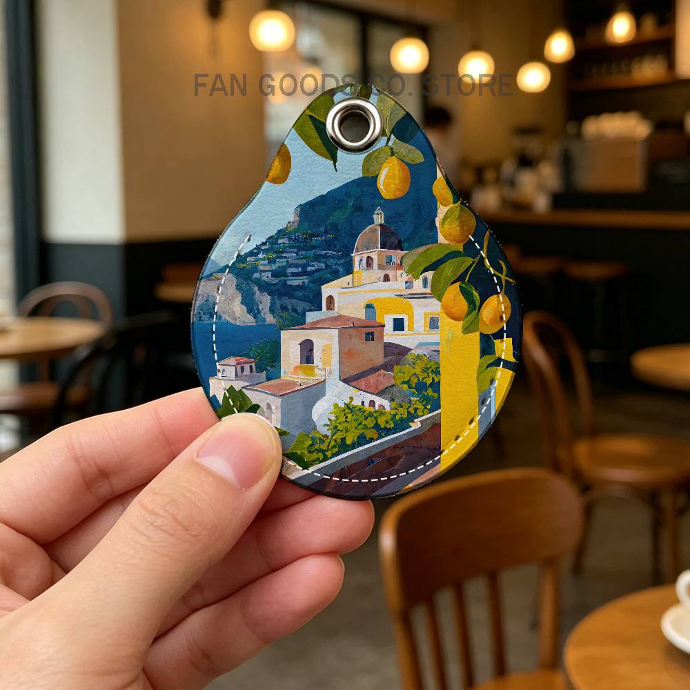 Avrupa Amalfi Sahili Limon Tut - Leatherwork Keychain incelemesi ve fiyatı