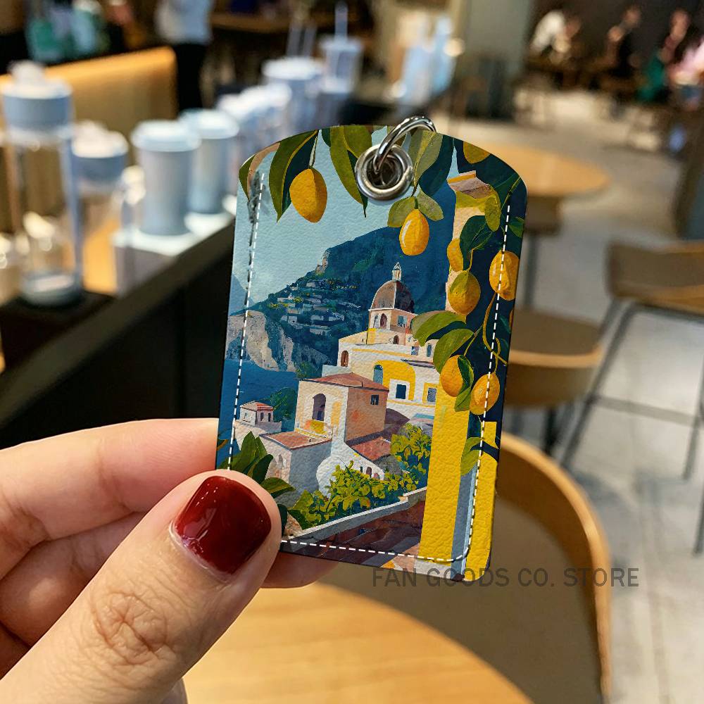 Avrupa Amalfi Sahili Limon Tut - Leatherwork Keychain incelemesi ve fiyatı