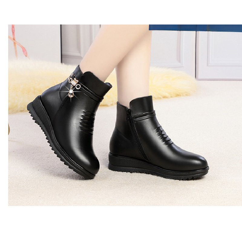 2025 Kışlık Kalın Topuklu Kadı - Leather Work Women Shoes incelemesi ve fiyatı