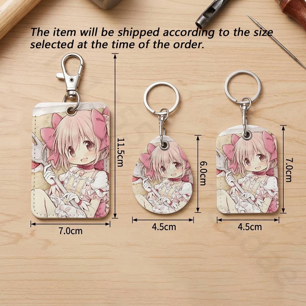 P-Puella Magi K-Kaname Madoka  - Leatherwork Keychain incelemesi ve fiyatı