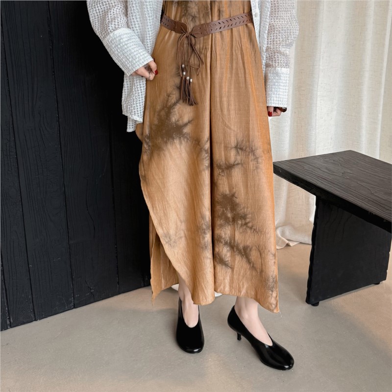 Dilalula 2026 Büyük Beden Haki - Leather Work Dress incelemesi ve fiyatı