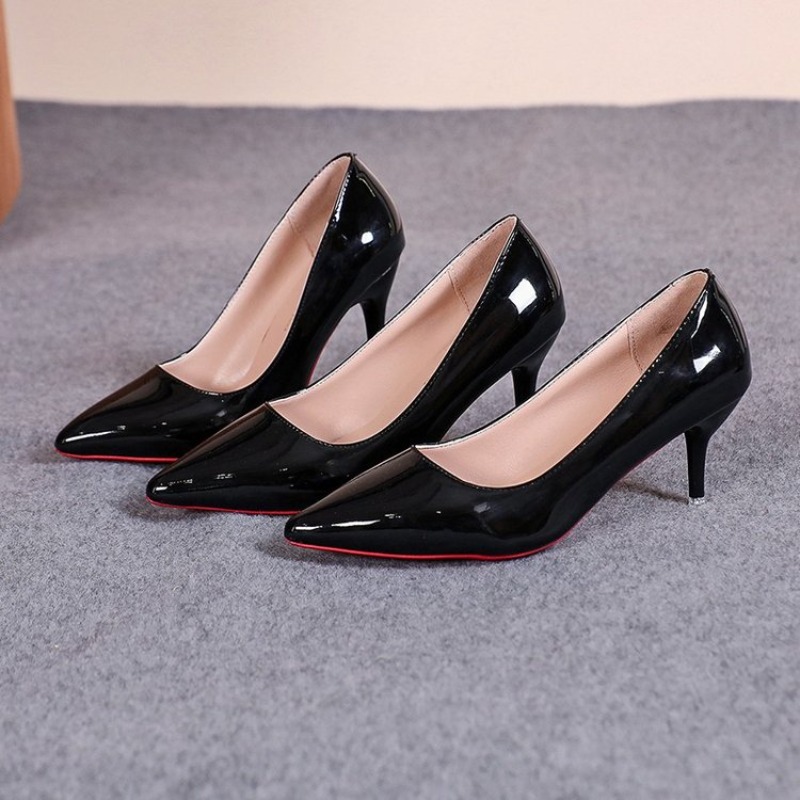 Seksi Sivri Burunlu Rugan Deri - Leather Work Women Shoes incelemesi ve fiyatı