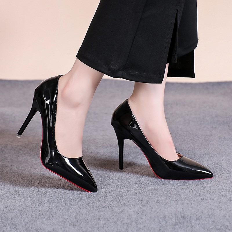 Seksi Sivri Burunlu Rugan Deri - Leather Work Women Shoes incelemesi ve fiyatı