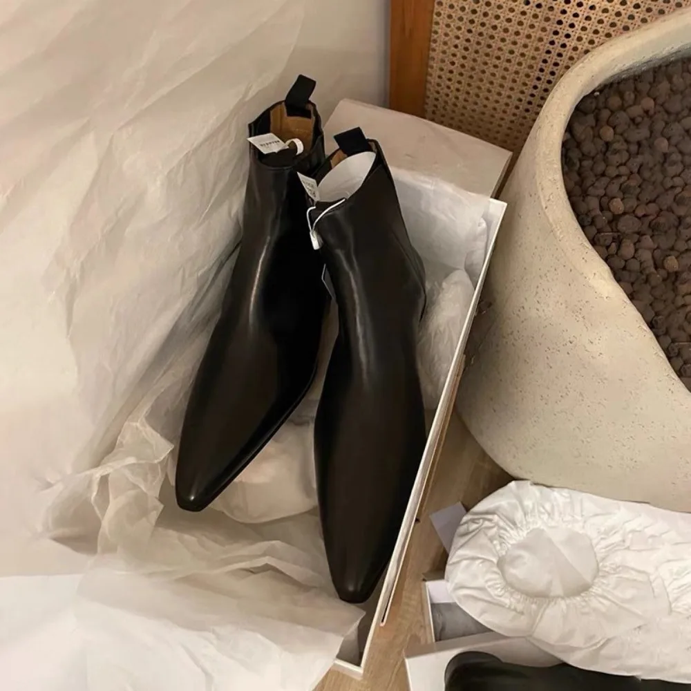 Lüks kadın kısa çizmeler sonba - Leather Work Dress incelemesi ve fiyatı