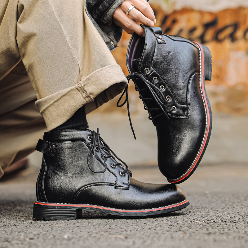 Lüks Retro Yüksek Erkek Deri A - Leather Work Dress incelemesi ve fiyatı