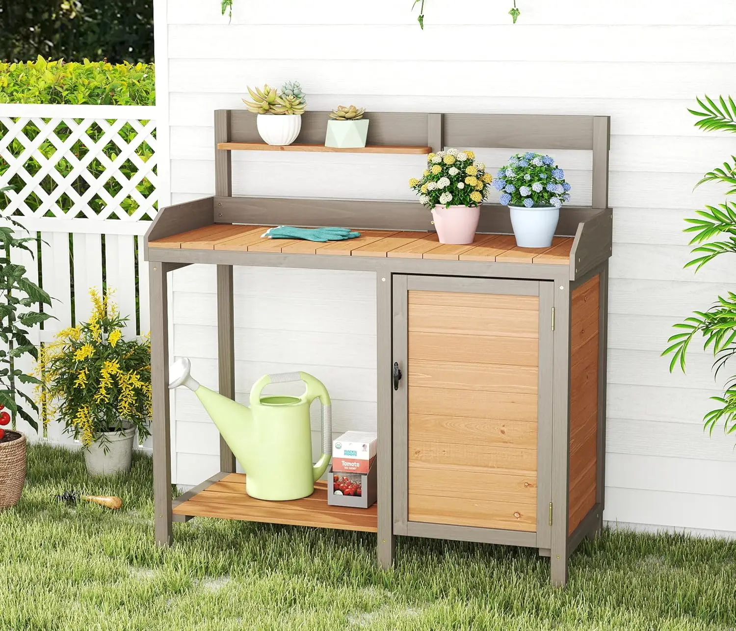 Lavabolu Ahşap Saksı Tezgahı,  - Leatherwork Bench incelemesi ve fiyatı