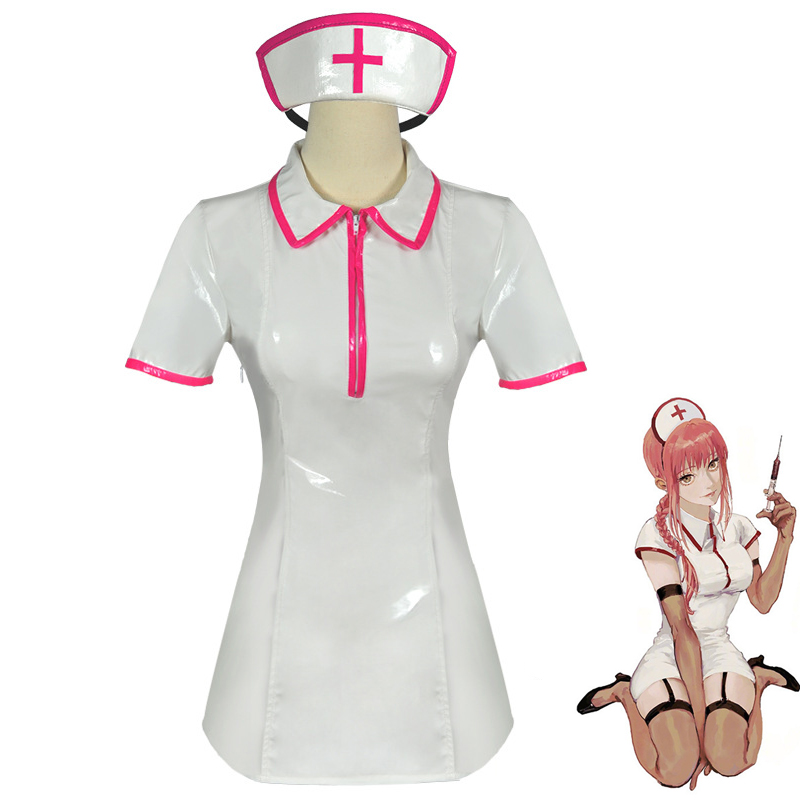 Anime testere adam Cosplay kos - Leather Work Dress incelemesi ve fiyatı