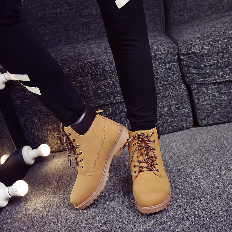 Kadın Platform Çizmeler Yuvarl - Leather Work Women Shoes incelemesi ve fiyatı