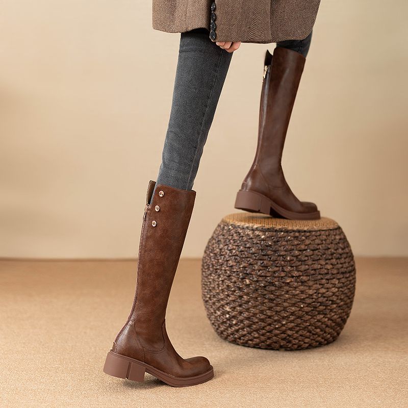 Sonbahar Kış Orta Topuklu Kadı - Leather Work Women Shoes incelemesi ve fiyatı